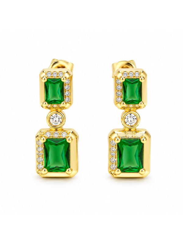 copy ofcopy ofBoucles d'Oreilles Pendantes Papillon et Anneau Tressé Plaqué Or 18K 40 mm