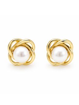 copy ofcopy ofcopy ofBoucles d'Oreilles Pendantes Papillon et Anneau Tressé Plaqué Or 18K 40 mm