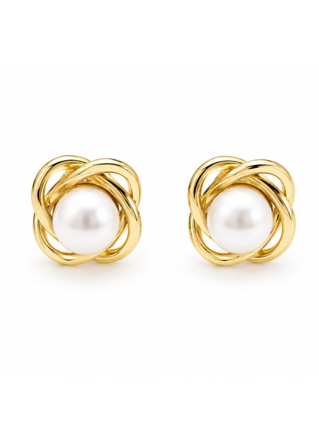 copy ofcopy ofcopy ofBoucles d'Oreilles Pendantes Papillon et Anneau Tressé Plaqué Or 18K 40 mm