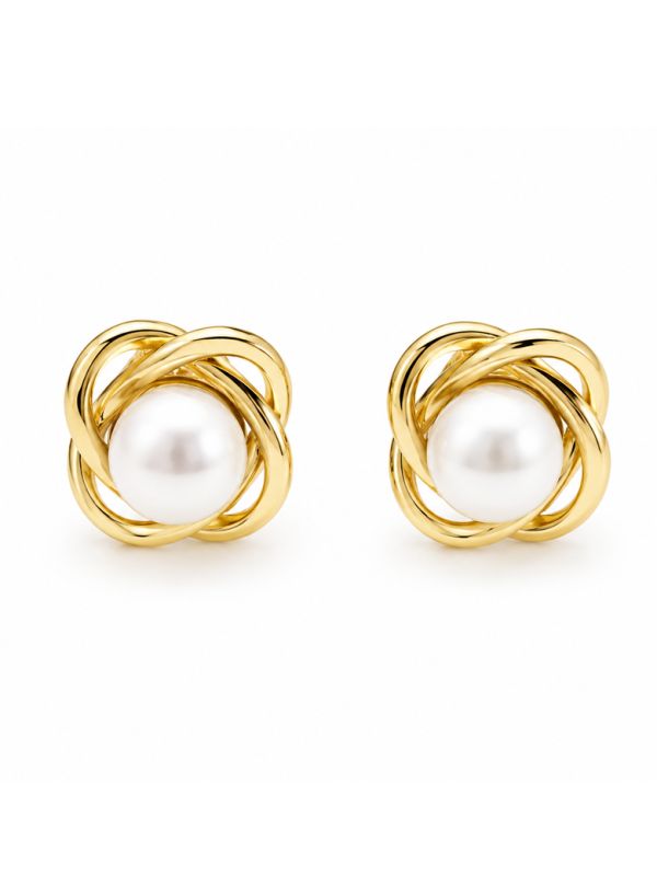 copy ofcopy ofcopy ofBoucles d'Oreilles Pendantes Papillon et Anneau Tressé Plaqué Or 18K 40 mm