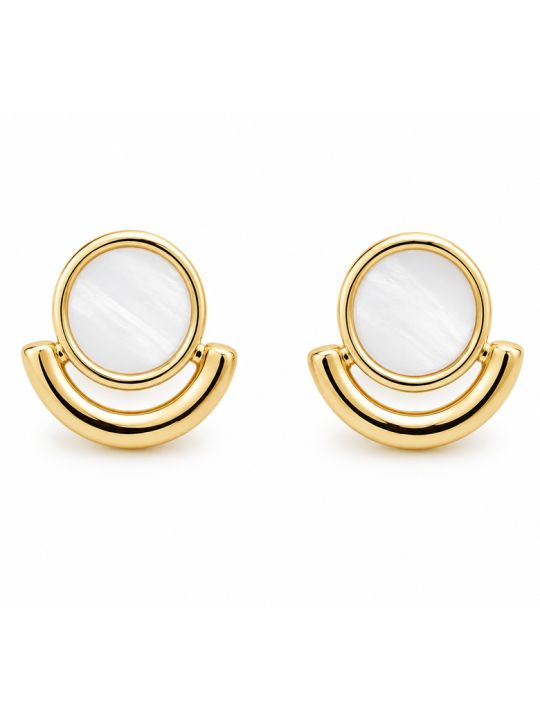 copy ofcopy ofcopy ofcopy ofBoucles d'Oreilles Pendantes Papillon et Anneau Tressé Plaqué Or 18K 40 mm