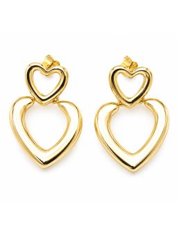 copy ofcopy ofcopy ofcopy ofBoucles d'Oreilles Pendantes Papillon et Anneau Tressé Plaqué Or 18K 40 mm
