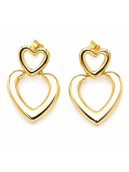 copy ofcopy ofcopy ofcopy ofBoucles d'Oreilles Pendantes Papillon et Anneau Tressé Plaqué Or 18K 40 mm
