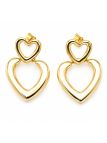 copy ofcopy ofcopy ofcopy ofBoucles d'Oreilles Pendantes Papillon et Anneau Tressé Plaqué Or 18K 40 mm