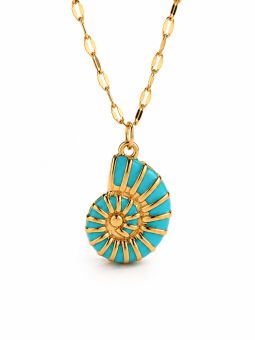 copy ofCollier Cœurs Dorés et Cristaux en Acier Inoxydable – Collier Romantique Multi-Pendentifs