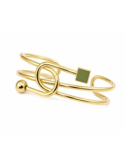 copy ofcopy ofBracelet Lune & Cœurs Ajustable Plaqué Or 18K – Bracelet Coulissant avec Oxydes de Zirconium