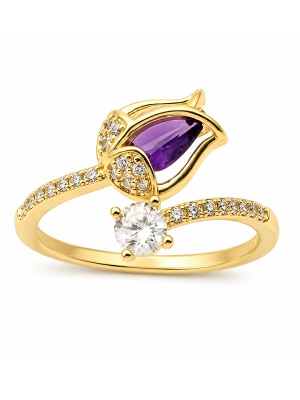 copy ofcopy ofcopy ofBague Papillon Perle Plaqué Or 18K – Bague Ajustable Femme avec Cristaux