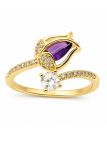 copy ofcopy ofcopy ofBague Papillon Perle Plaqué Or 18K – Bague Ajustable Femme avec Cristaux