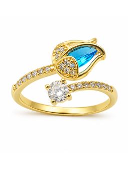 copy ofcopy ofBague Papillon Perle Plaqué Or 18K – Bague Ajustable Femme avec Cristaux