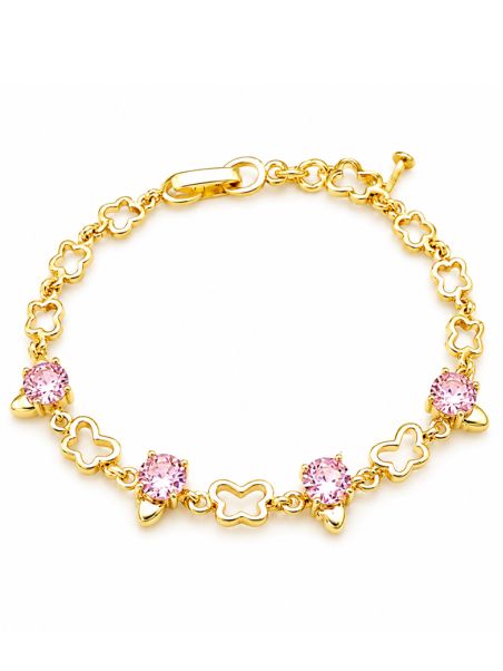 copy ofcopy ofcopy ofcopy ofBracelet Lune & Cœurs Ajustable Plaqué Or 18K – Bracelet Coulissant avec Oxydes de Zirconium