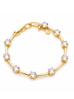 copy ofcopy ofcopy ofBracelet Lune & Cœurs Ajustable Plaqué Or 18K – Bracelet Coulissant avec Oxydes de Zirconium