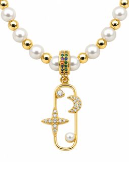 copy ofcopy ofcopy ofcopy ofCollier Coquillage Saint-Jacques Doré Plaqué Or 18K 30 mm