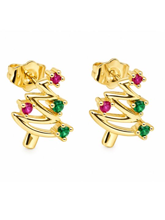 copy ofBoucles d’Oreilles Papillons Bleus et Pampilles Strass en Plaqué Or 18K – 15 mm