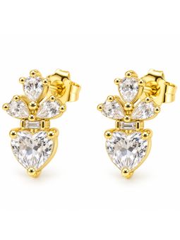 copy ofcopy ofcopy ofBoucles d’Oreilles Papillons Bleus et Pampilles Strass en Plaqué Or 18K – 15 mm
