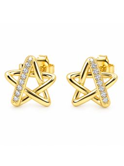 copy ofcopy ofBoucles d’Oreilles Papillons Bleus et Pampilles Strass en Plaqué Or 18K – 15 mm