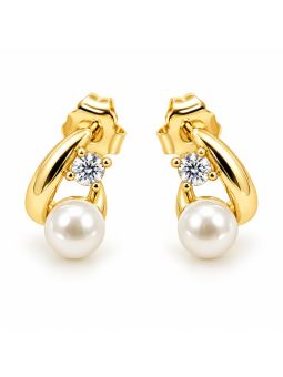 copy ofcopy ofcopy ofBoucles d’Oreilles Papillons Bleus et Pampilles Strass en Plaqué Or 18K – 15 mm