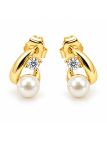 copy ofcopy ofcopy ofBoucles d’Oreilles Papillons Bleus et Pampilles Strass en Plaqué Or 18K – 15 mm