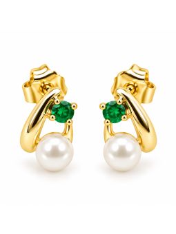 copy ofcopy ofcopy ofBoucles d’Oreilles Papillons Bleus et Pampilles Strass en Plaqué Or 18K – 15 mm