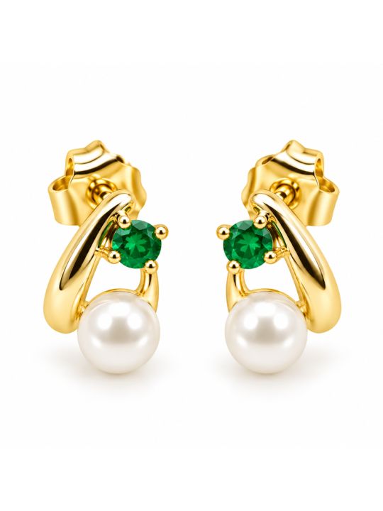 copy ofcopy ofcopy ofBoucles d’Oreilles Papillons Bleus et Pampilles Strass en Plaqué Or 18K – 15 mm