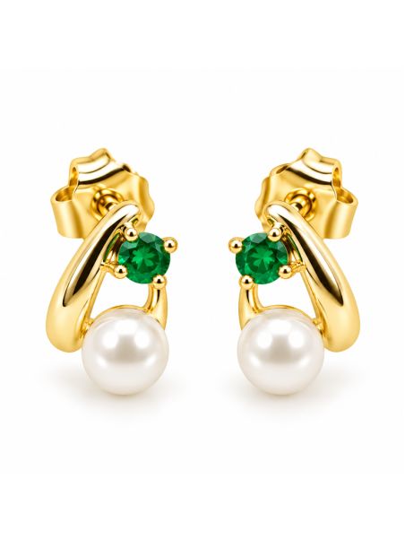copy ofcopy ofcopy ofBoucles d’Oreilles Papillons Bleus et Pampilles Strass en Plaqué Or 18K – 15 mm