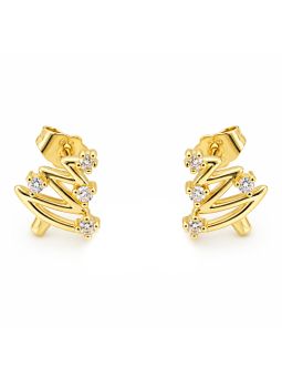 copy ofcopy ofBoucles d’Oreilles Perle Blanche et Cristal en Plaqué Or 18K – 13 mm