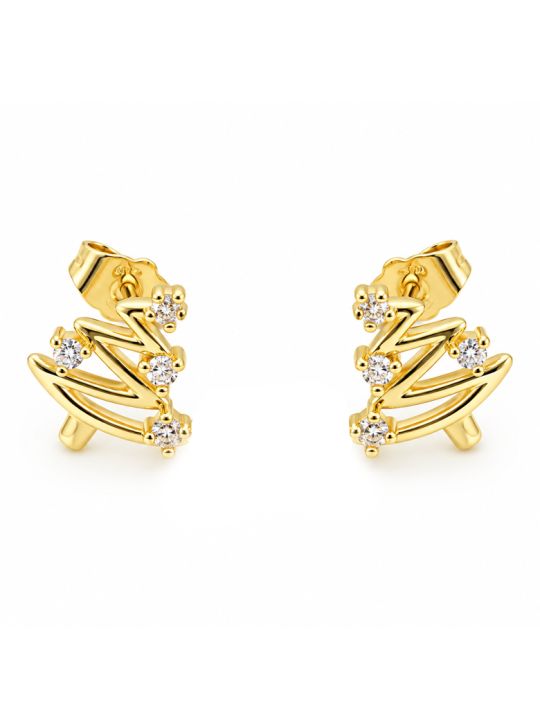 copy ofcopy ofBoucles d’Oreilles Perle Blanche et Cristal en Plaqué Or 18K – 13 mm