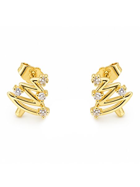 copy ofcopy ofBoucles d’Oreilles Perle Blanche et Cristal en Plaqué Or 18K – 13 mm