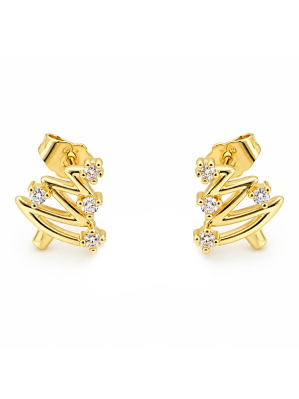 copy ofcopy ofBoucles d’Oreilles Perle Blanche et Cristal en Plaqué Or 18K – 13 mm