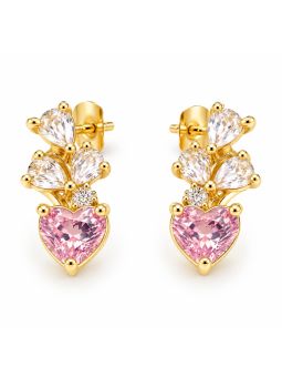 copy ofcopy ofcopy ofBoucles d’Oreilles Perle Blanche et Cristal en Plaqué Or 18K – 13 mm