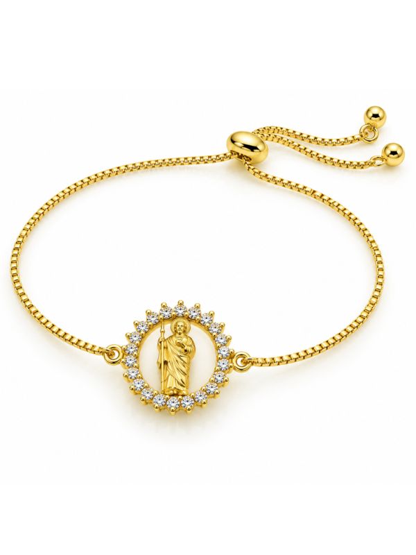 copy ofcopy ofBracelet Éléphant Porte-Bonheur en Plaqué Or 18K – 19 cm