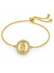 copy ofcopy ofBracelet Éléphant Porte-Bonheur en Plaqué Or 18K – 19 cm