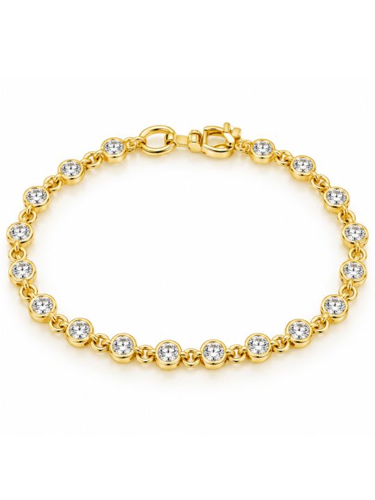 copy ofcopy ofcopy ofBracelet Éléphant Porte-Bonheur en Plaqué Or 18K – 19 cm