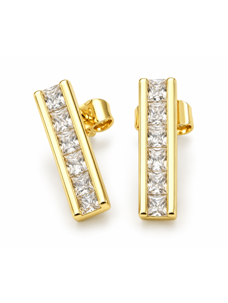 Boucles d’Oreilles Goutte Évasée – Doré en Acier Inoxydable