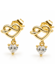Boucles d’Oreilles Goutte Évasée – Doré en Acier Inoxydable