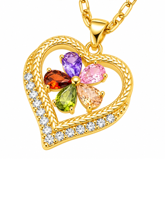 Collier Flocon Doré – Acier inoxydable doré