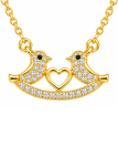 Collier Flocon Doré – Acier inoxydable doré