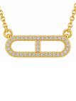 Collier Flocon Doré – Acier inoxydable doré