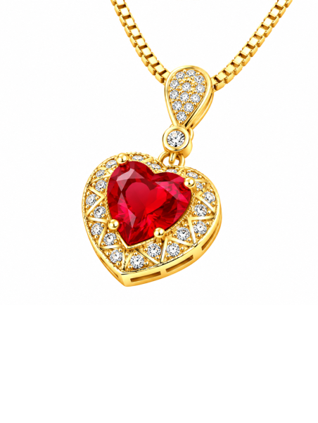 Collier Flocon Doré – Acier inoxydable doré