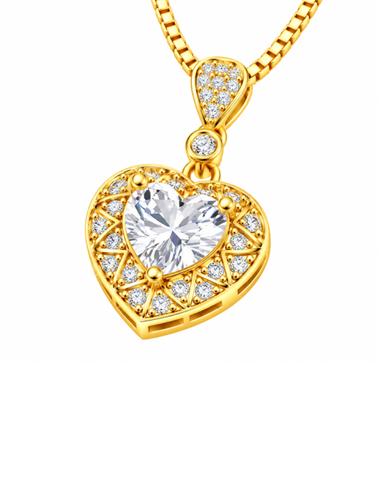 Collier Flocon Doré – Acier inoxydable doré