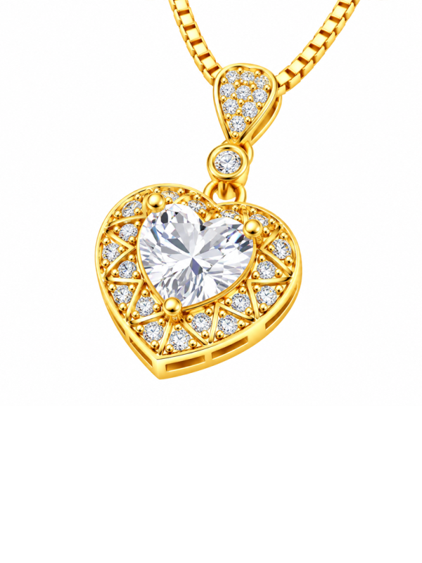 Collier Flocon Doré – Acier inoxydable doré